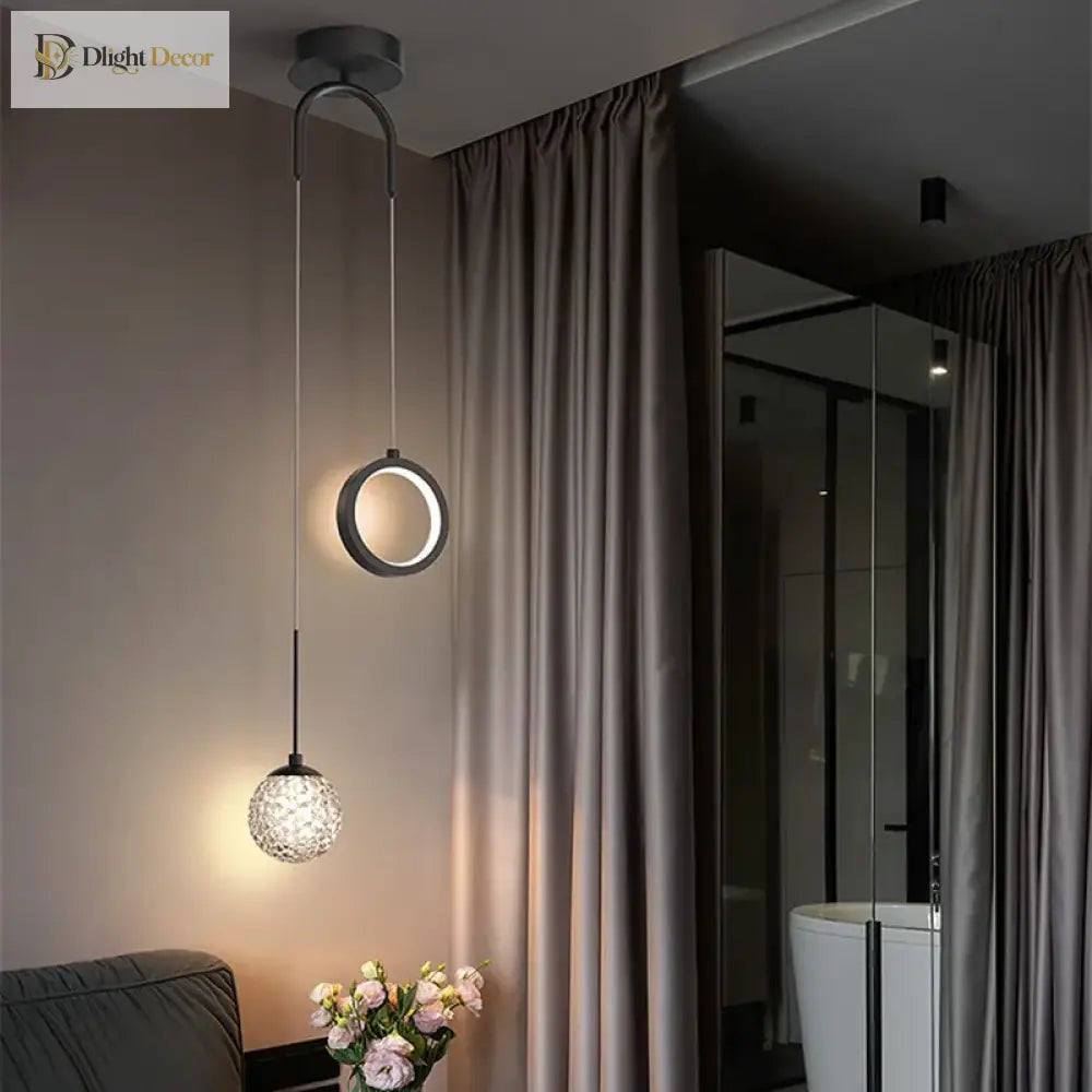 Modern Minimalist Starry Bedside Chandelier - Creative Nordic Art Lamp For Light Luxury Bedrooms