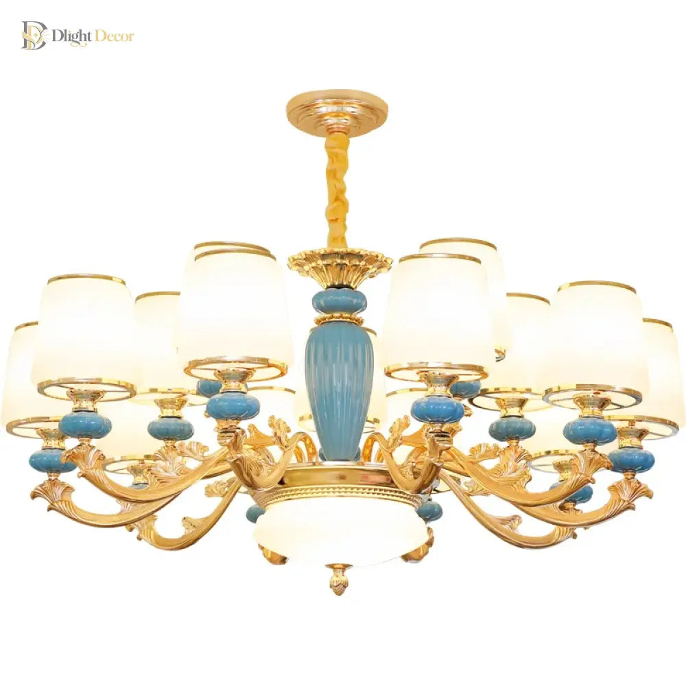 Modern Nordic Ceramic Crystal Chandelier - A Minimalist Lighting Fixture For Living Rooms Dining
