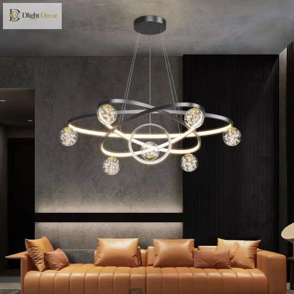 Nordic Minimalist Chandelier - Starlit Elegance For Dining Bedroom And Living Spaces Pendant Lights