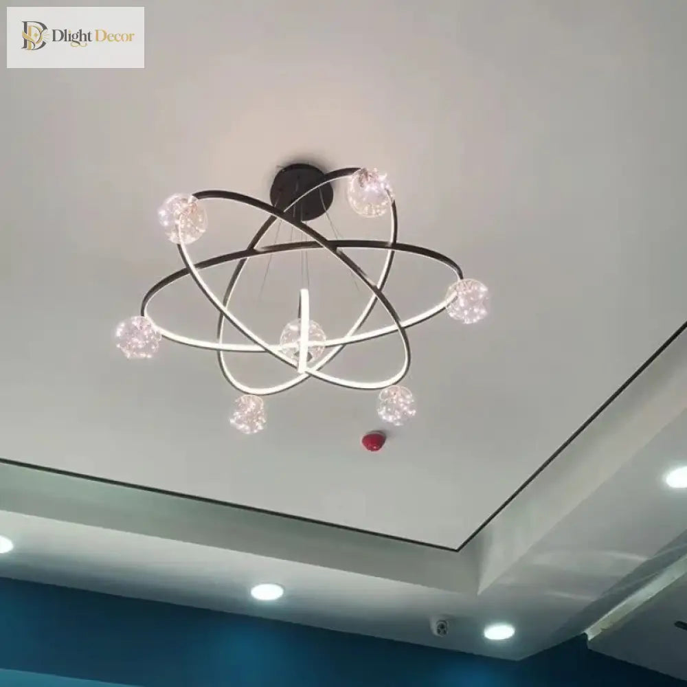Nordic Minimalist Chandelier - Starlit Elegance For Dining Bedroom And Living Spaces Pendant Lights