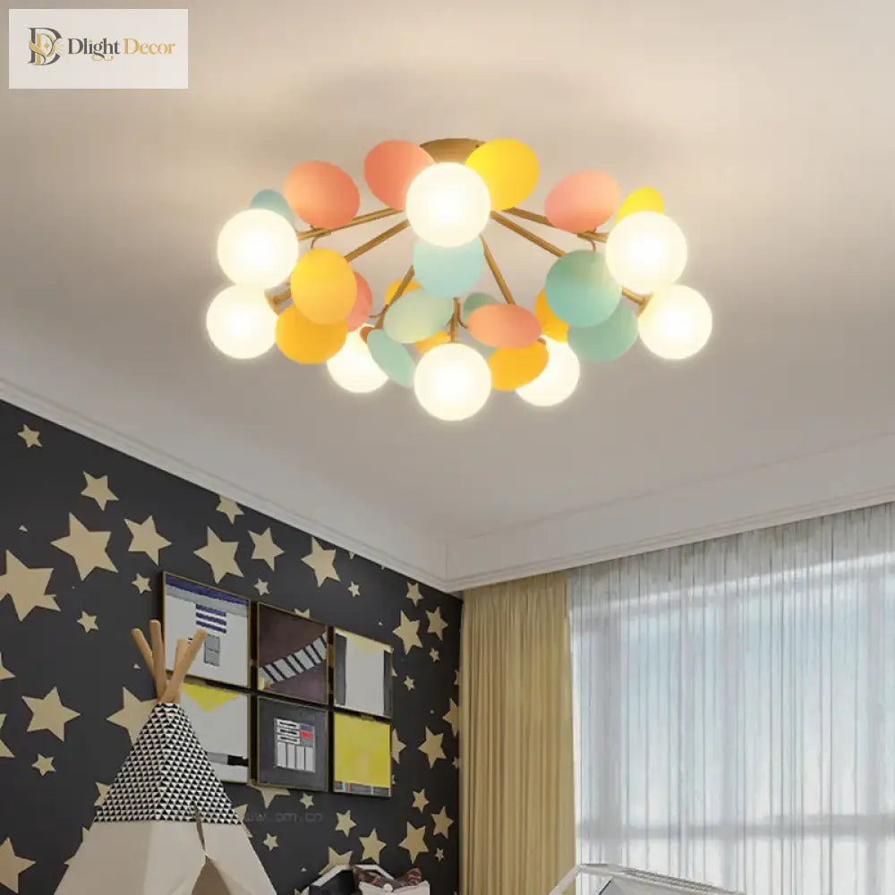 Nordic Kids Bedroom Ceiling Lamp - Modern Light For Nursery Decor Ceiling Light