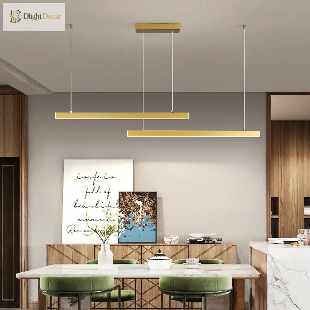 Creative Nordic Word Long Dining Table Lamp - Modern Chandelier For Rooms Bars And Offices Pendant