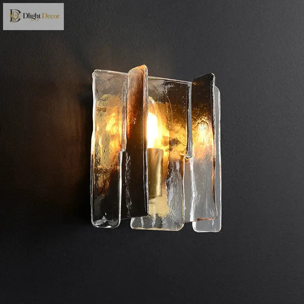 Copper Stained Glass Wall Lamp - Modern Luxury Lighting For Living Rooms Bedrooms And Tv Walls With
