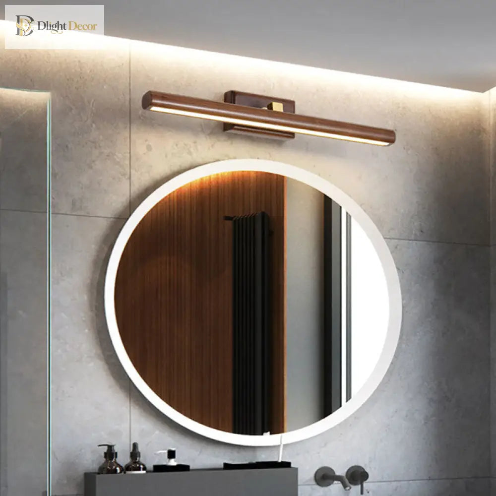 Nordic Simplicity Meets Modern Functionality: The Dark Wood Linear Wall Sconce