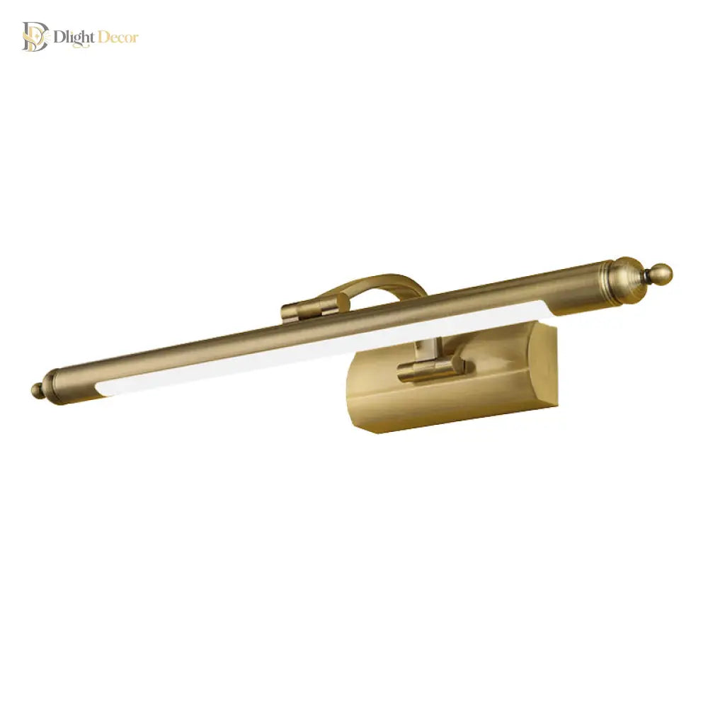 Olivia’s Modern Brass Led Vanity Light: Elevate Your Bathroom In Style