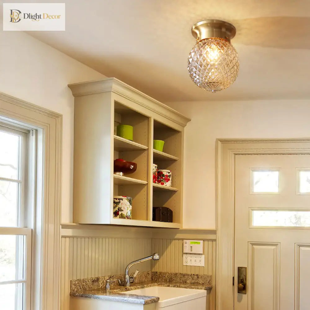 Olivia’s Modern Gold Flush Mount Light