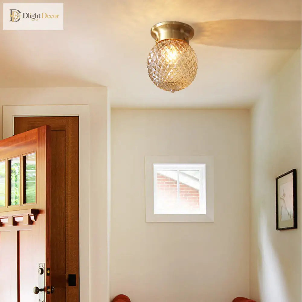 Olivia’s Modern Gold Flush Mount Light