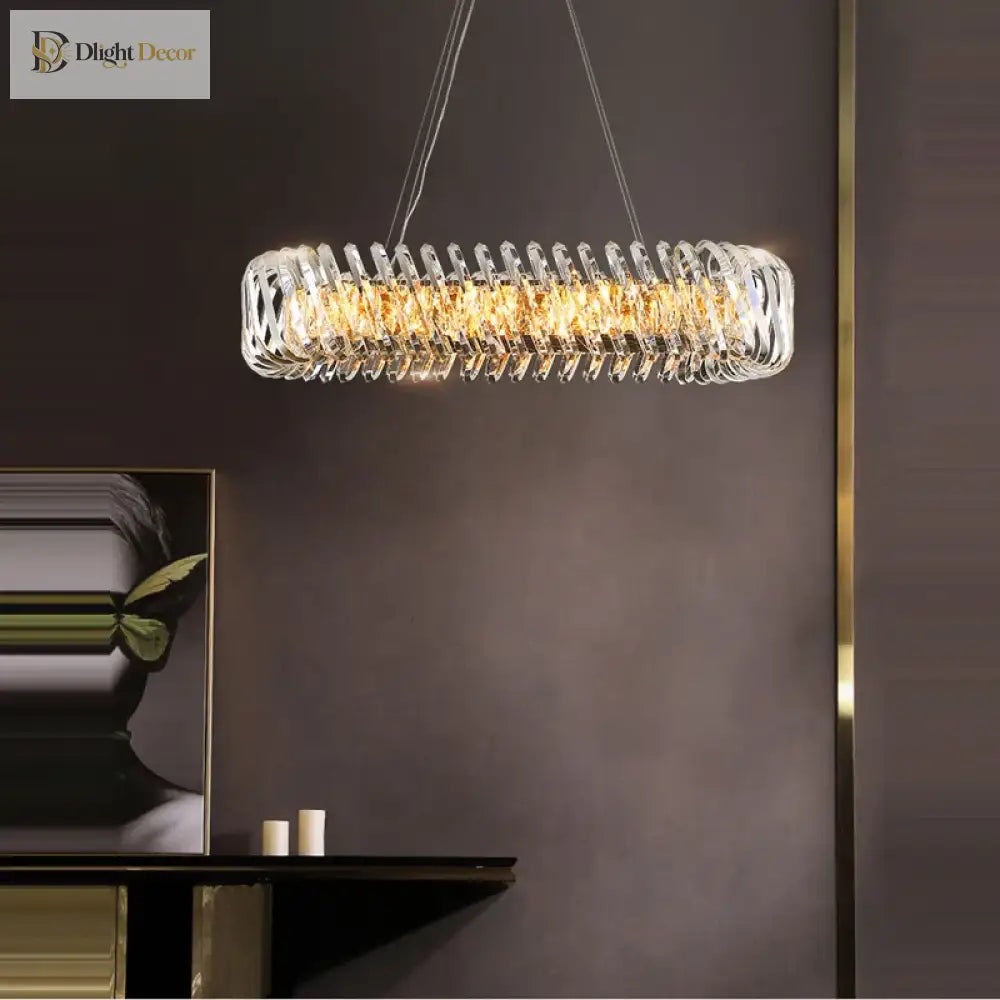 Olivia’s Art Deco Crystal Glass Led Chandelier Chandelier