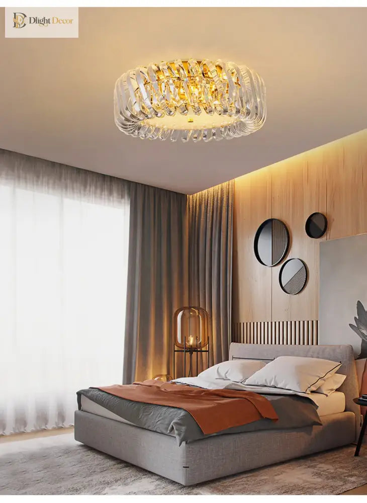 Olivia’s Art Deco Crystal Glass Led Chandelier Chandelier