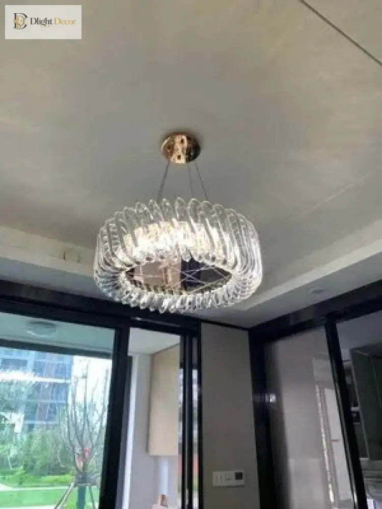 Olivia’s Art Deco Crystal Glass Led Chandelier Chandelier
