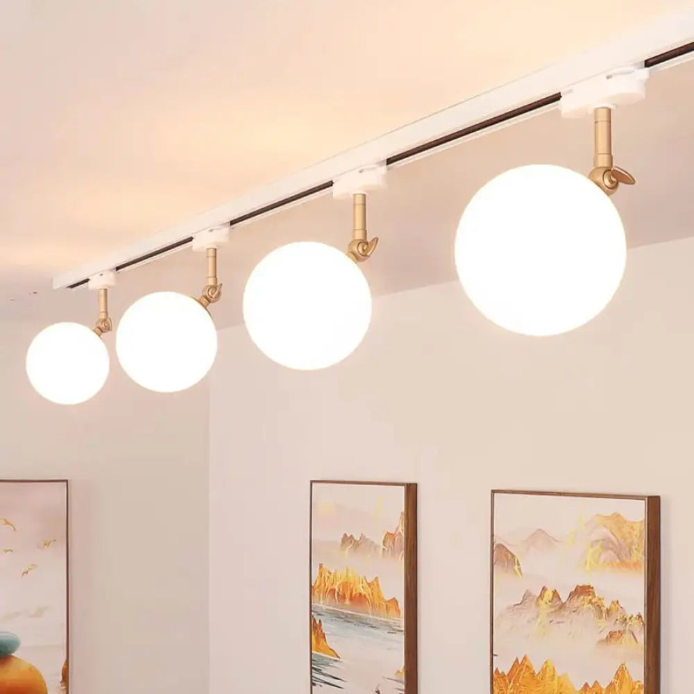 10W Nordic LED Track Light with G9 Glass Globe for Ceiling Spotlights ceiling light