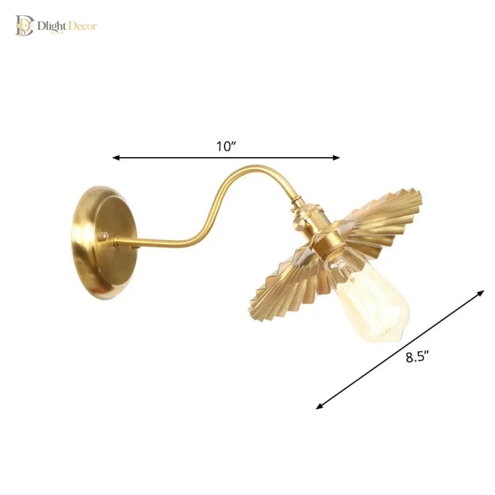 Parker Adjustable Brass Gooseneck Reading Lamp