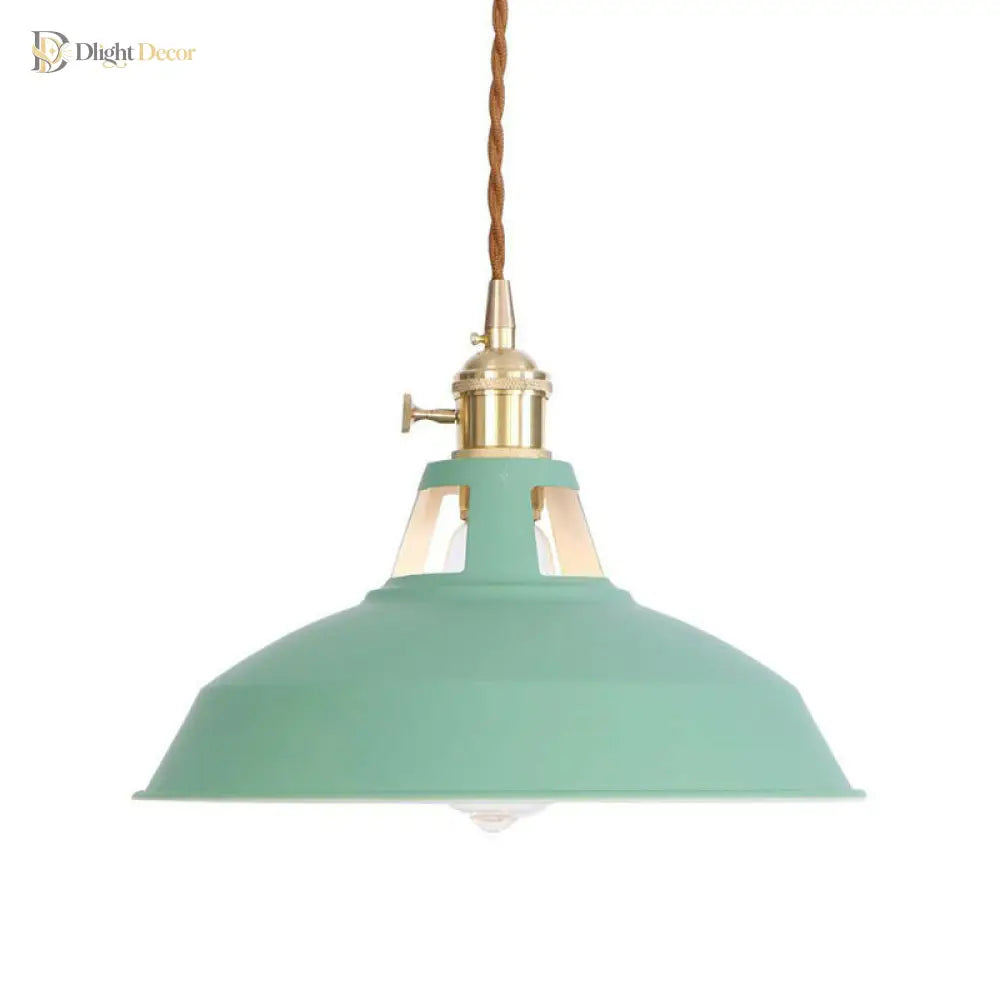 Peyton Nordic Barn Pendant Light (Pink/Blue/Green)