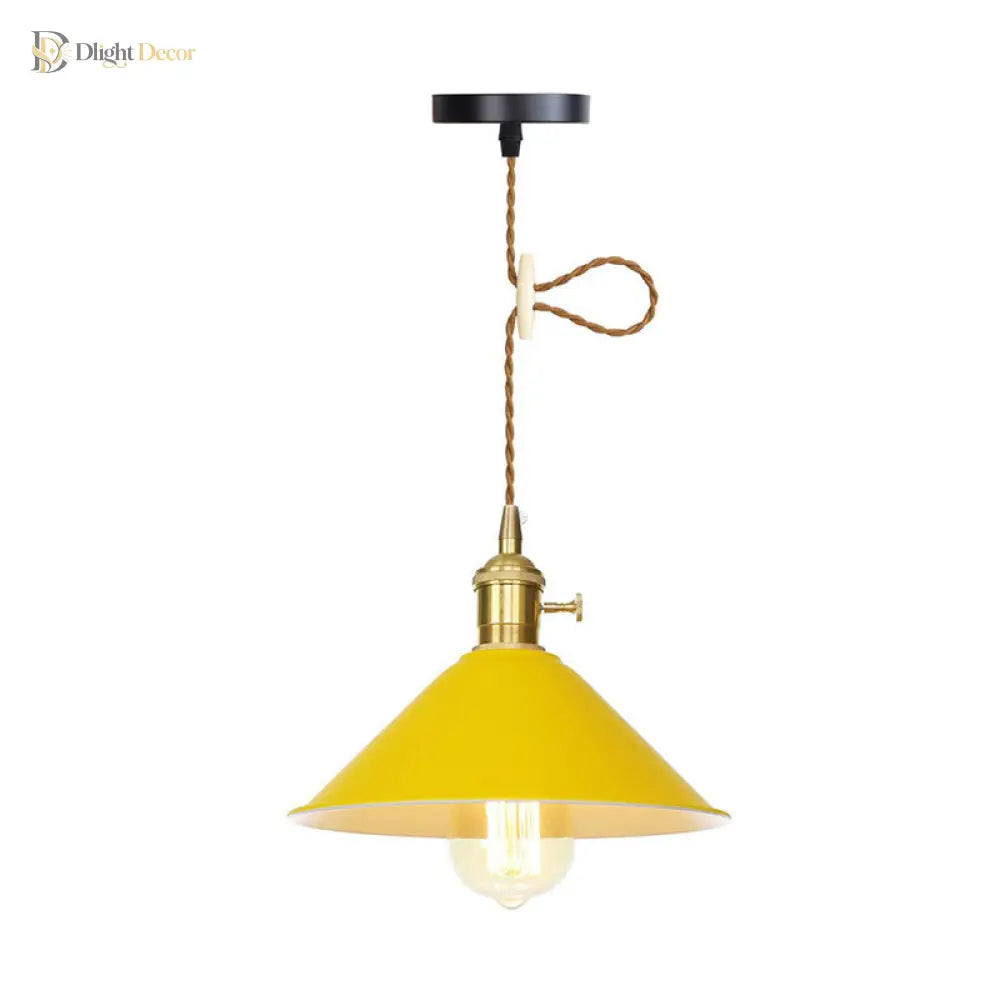 Peyton Nordic Barn Pendant Light (Pink/Blue/Green)