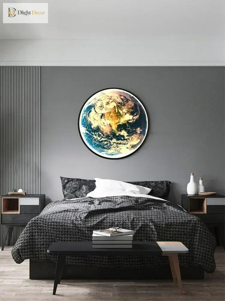 Dlight Decor Planet Mural Wall Light for Interiors Wall Art