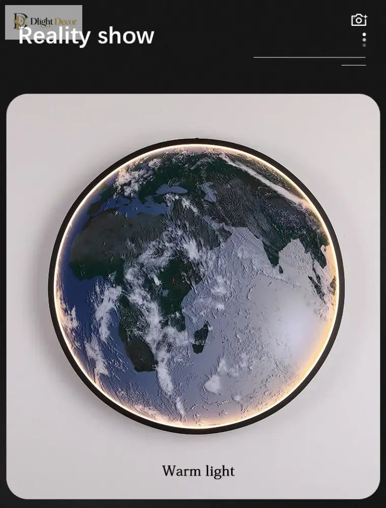 Dlight Decor Planet Mural Wall Light for Interiors Wall Art