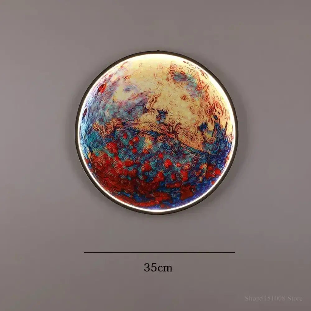 Dlight Decor Planet Mural Wall Light for Interiors C 35cm / Remote dimming Wall Art