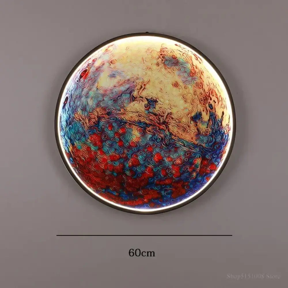 Dlight Decor Planet Mural Wall Light for Interiors C 60cm / 3-color light Wall Art