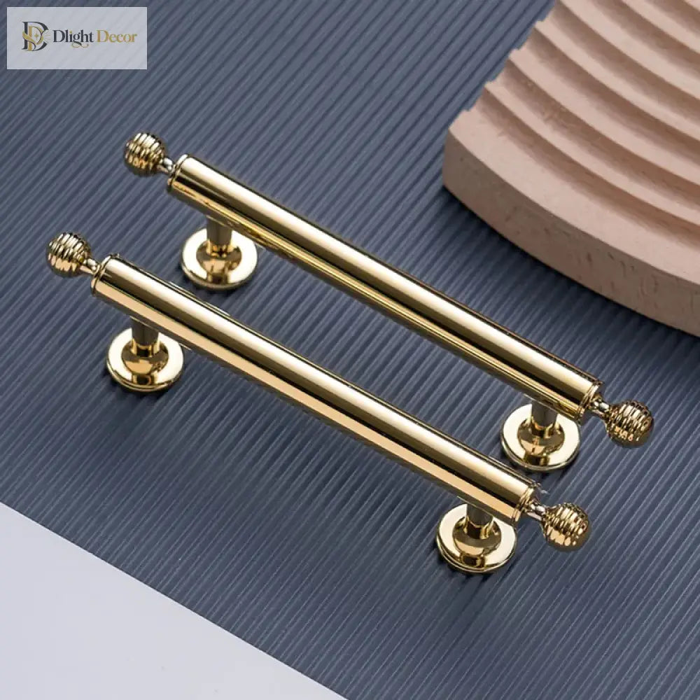 Polished Brass Cabinet Handles – PVD Gold and Chrome Wardrobe Knobs and Drawer Pulls Handles