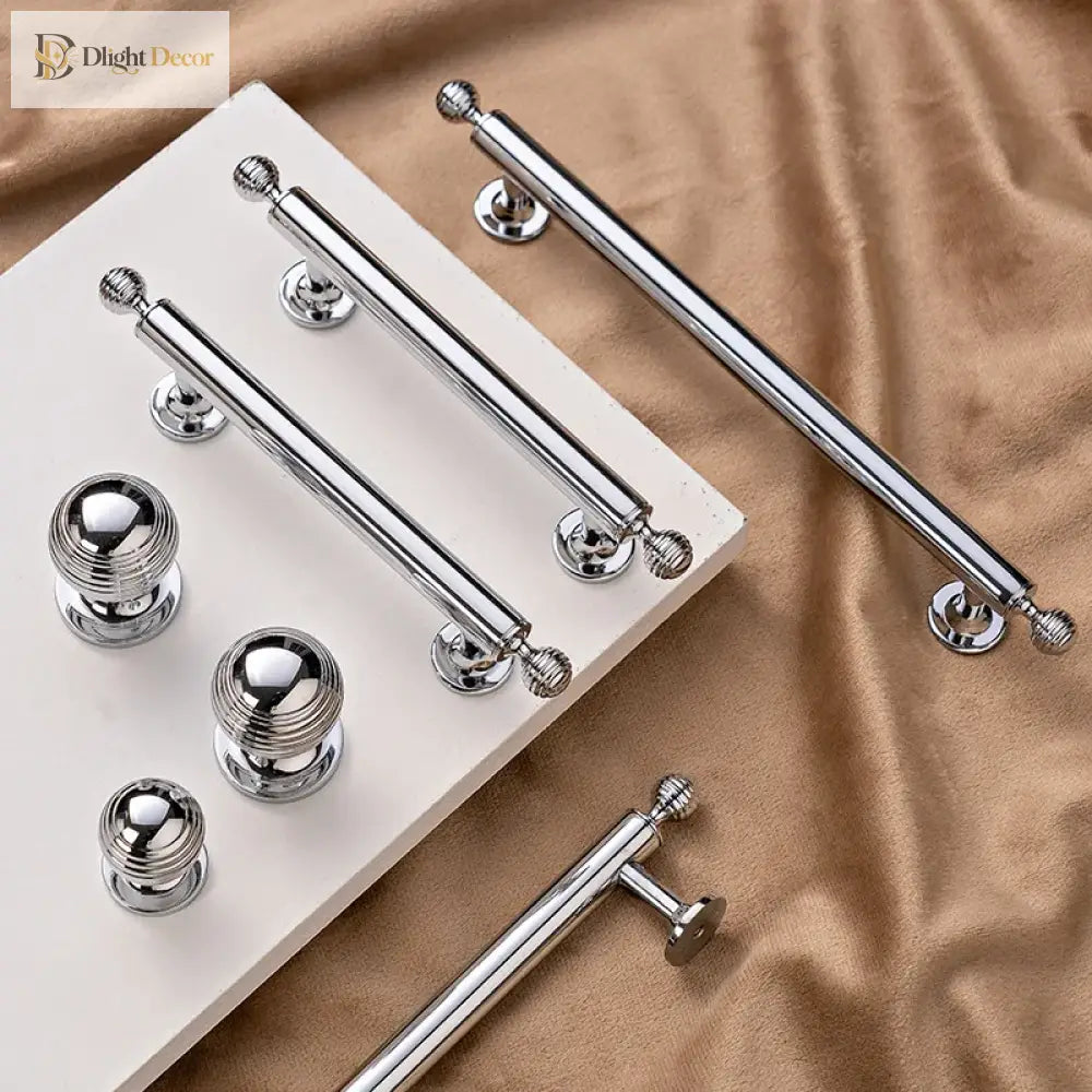 Polished Brass Cabinet Handles – PVD Gold and Chrome Wardrobe Knobs and Drawer Pulls Handles