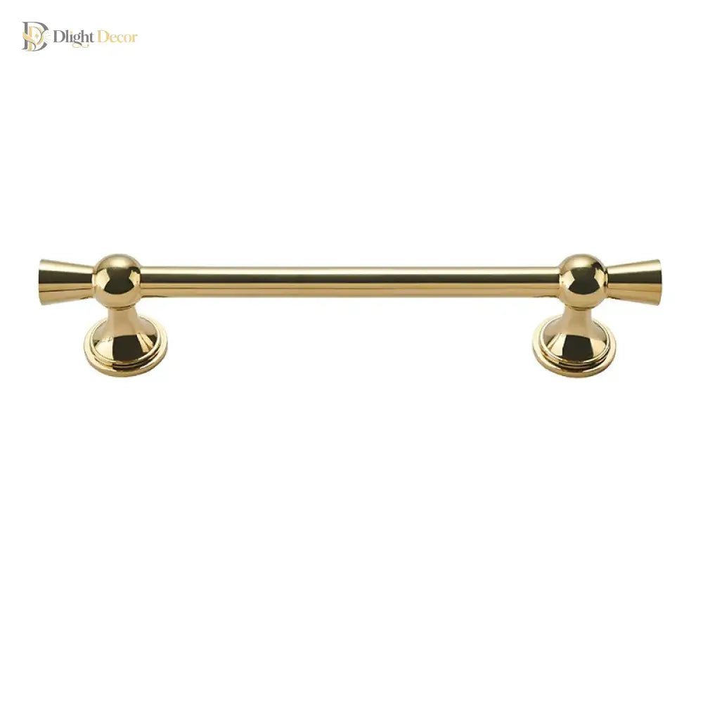 Polished Gold and Silver T-Bar Cabinet Handles – Modern Drawer and Wardrobe Pulls (55mm-220mm) Handles