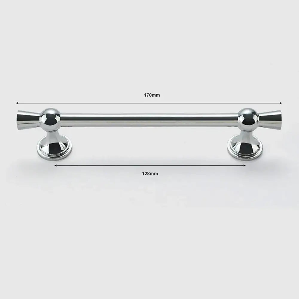 Polished Gold and Silver T-Bar Cabinet Handles – Modern Drawer and Wardrobe Pulls (55mm-220mm) TB2036-170PS Handles