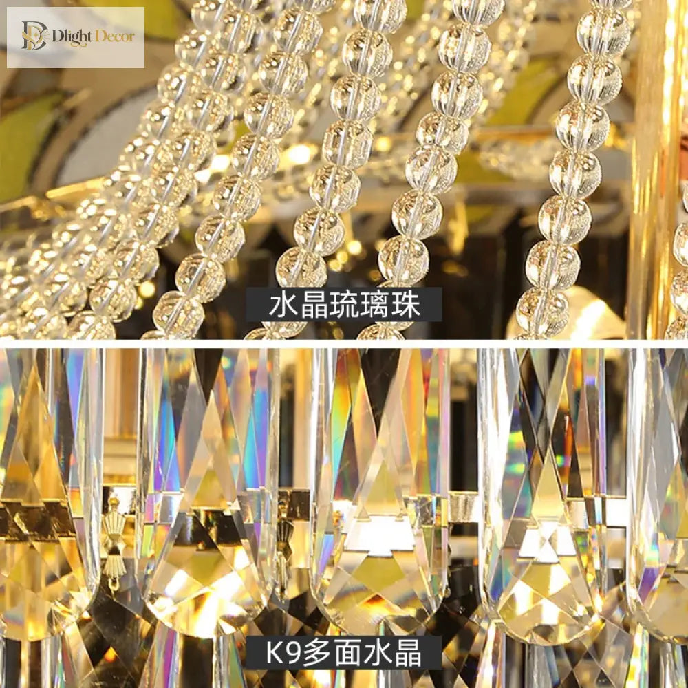Postmodern Crystal Chandelier - Elegance For Living Rooms Villa Halls Duplex Stairwells And Middle