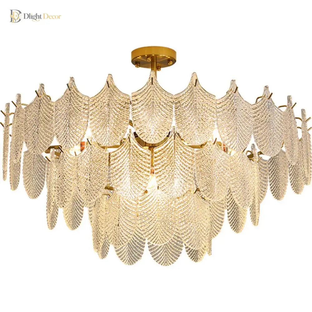 Postmodern Glass Chandelier - Elegant Lighting For Living Rooms Bedrooms Dining And Model Spaces