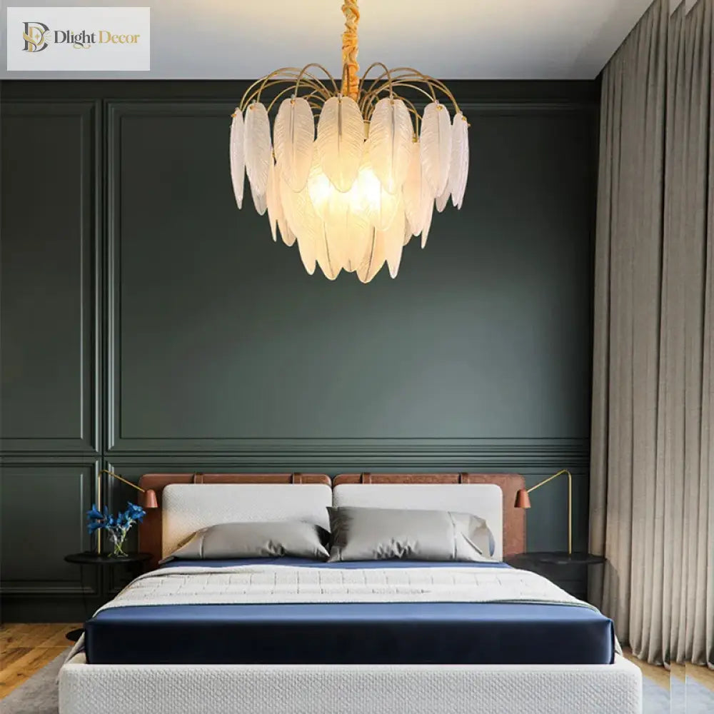 Postmodern Light Luxury Crystal Chandelier - Nordic Minimalist Elegance For Living Rooms Bedrooms