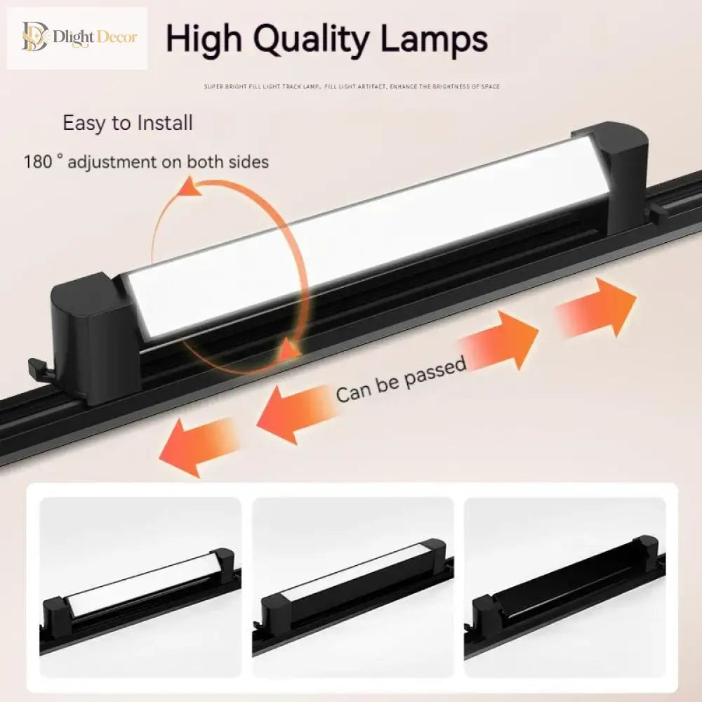 Rail Floodlight LED Clothing Store Track Light Kitchen Balcony Studio Whole Set Led Spot Lamp Home Modern Decoration