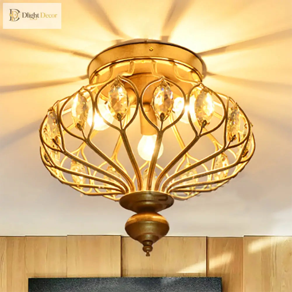 Reese Crystal Cage Chandelier: Modern Elegance Meets Timeless Charm