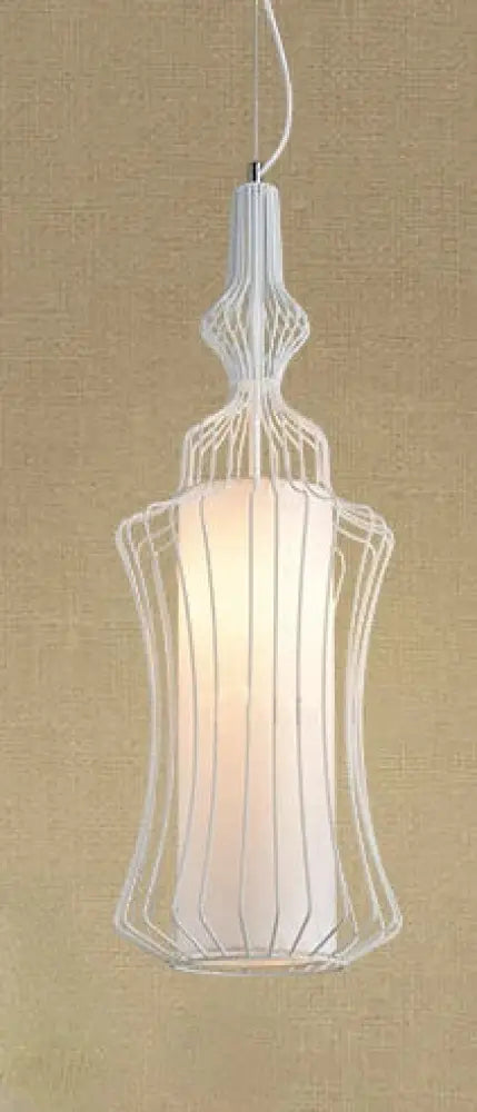 White C American Birdcage Retro Chandelier variant