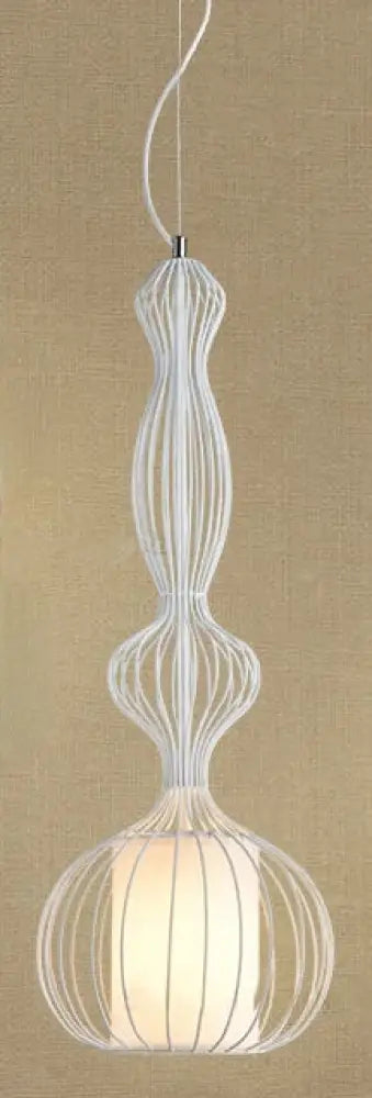 White D American Birdcage Retro Chandelier variant