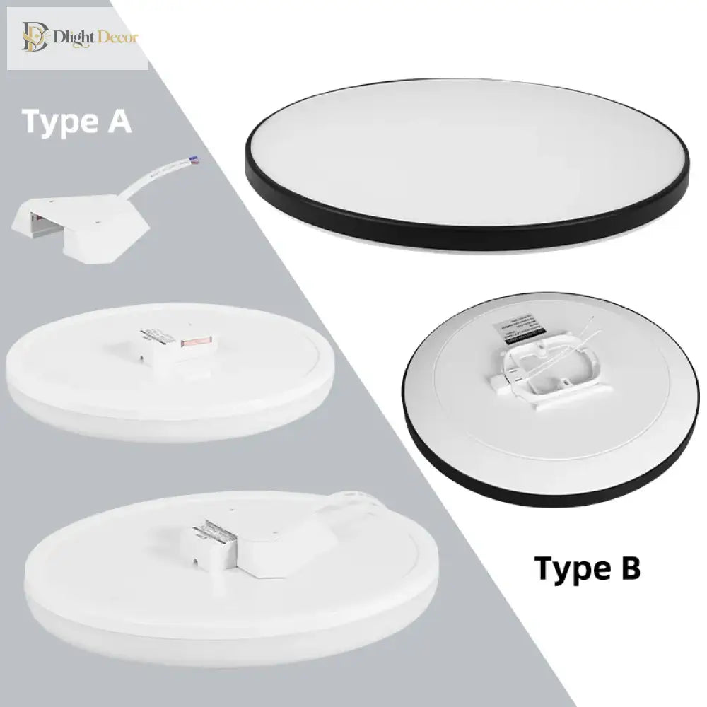 Round Led Ceiling Lights - Modern Lamp For Living Room Bedroom Kitchen Balcony And Corridor