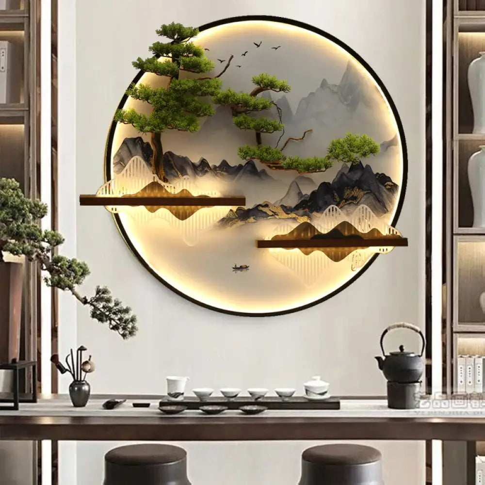 Dlight Decor Round 3D LED Wall Art Light Wall Art