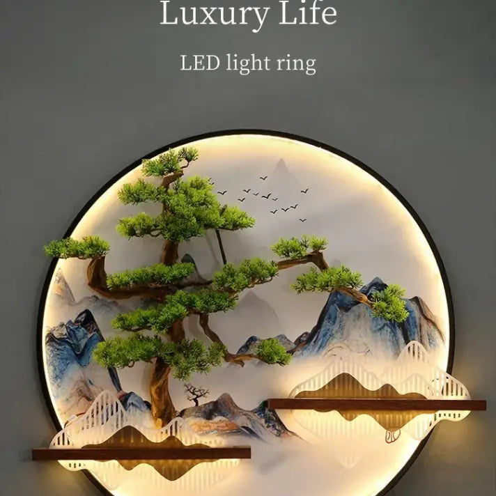 Dlight Decor Round 3D LED Wall Art Light Wall Art