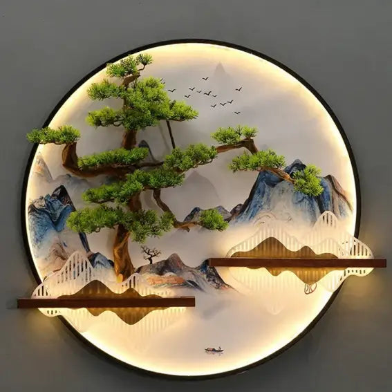 Dlight Decor Round 3D LED Wall Art Light Wall Art