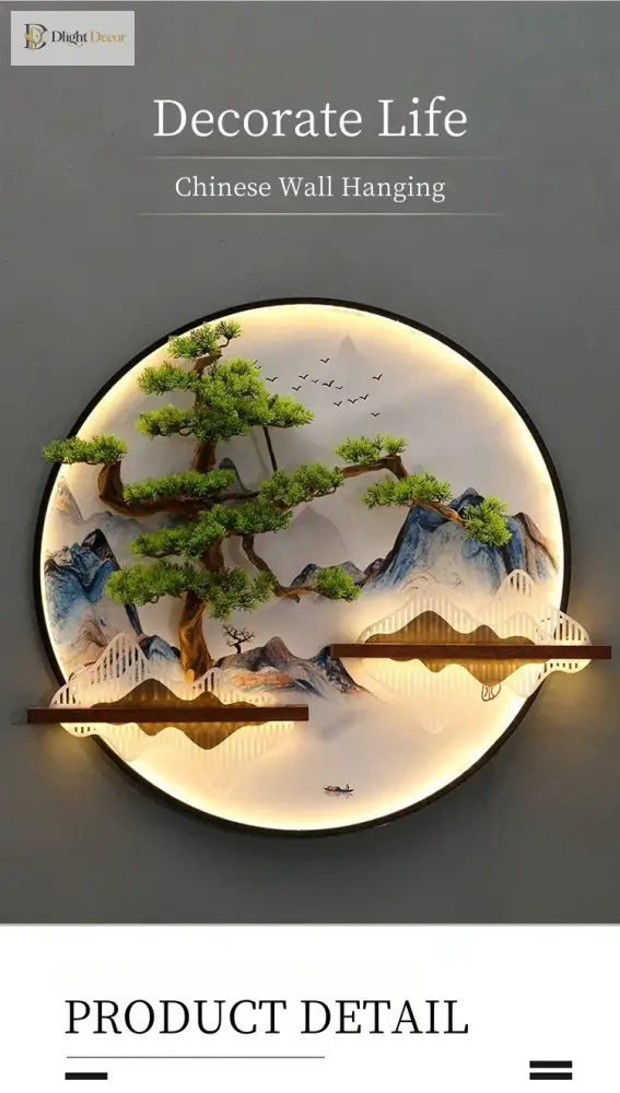 Dlight Decor Round 3D LED Wall Art Light Wall Art