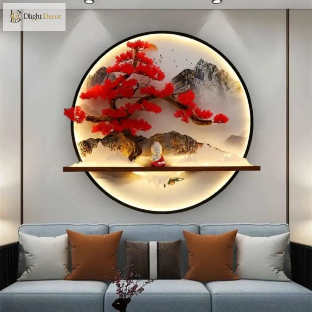 Dlight Decor Round 3D LED Wall Art Light Wall Art