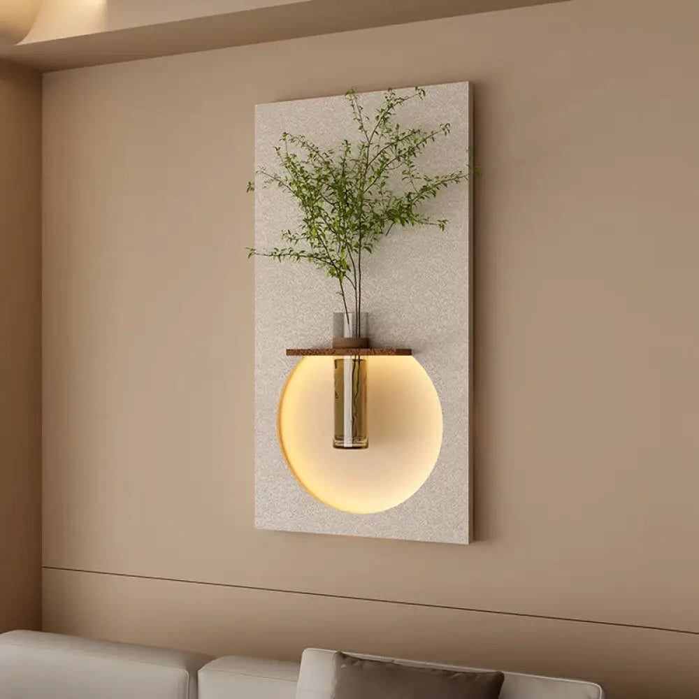 Dlight Decor Sandstone Vase Wall Lamp for Hallways Wall Art