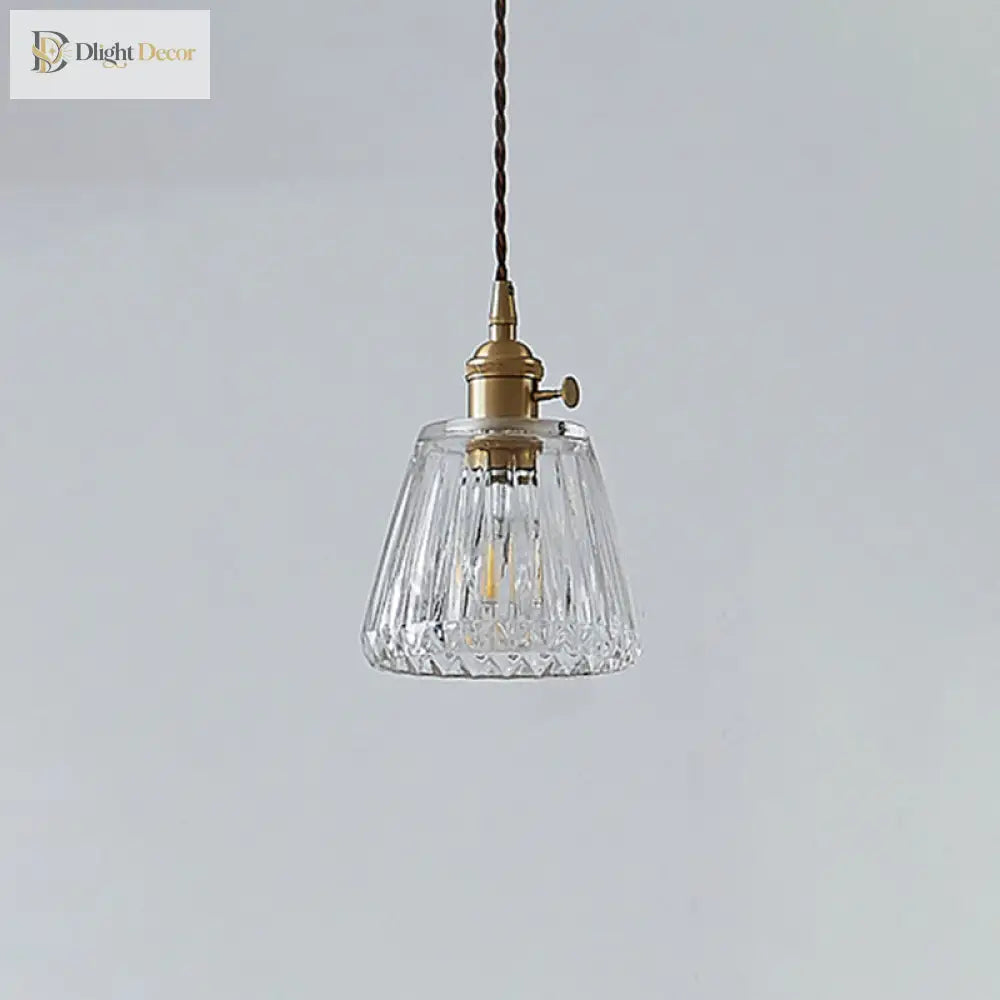 Serenity Industrial Pendant: Modern Tapered Glass For Warm Ambiance