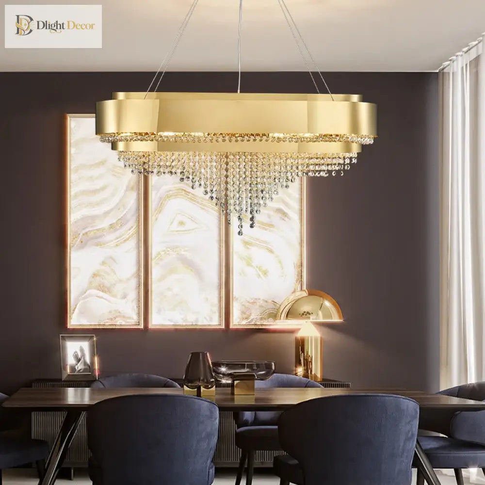 Modern Crystal Chandelier - Artful Elegance For Living And Dining Spaces Chandelier