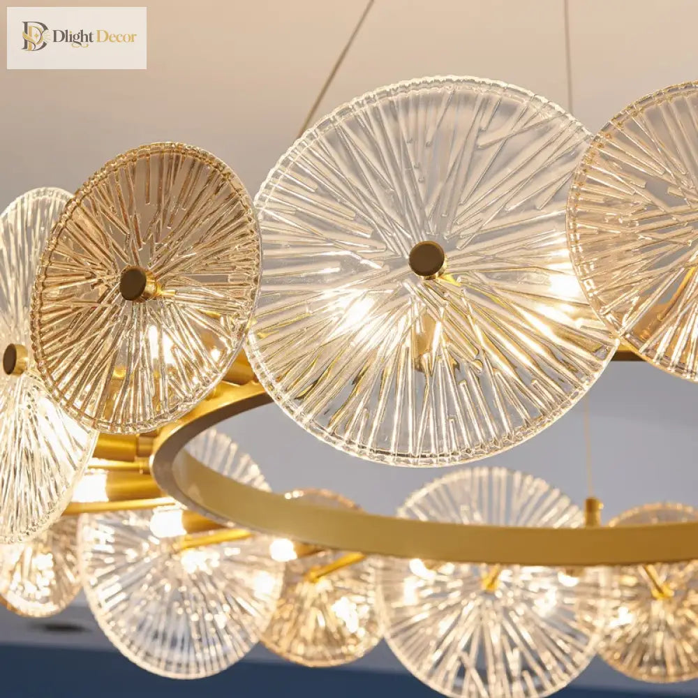 Sleek Postmodern Gold Electroplated Dining Chandelier - G9 Lighting For Bedrooms And Living Rooms