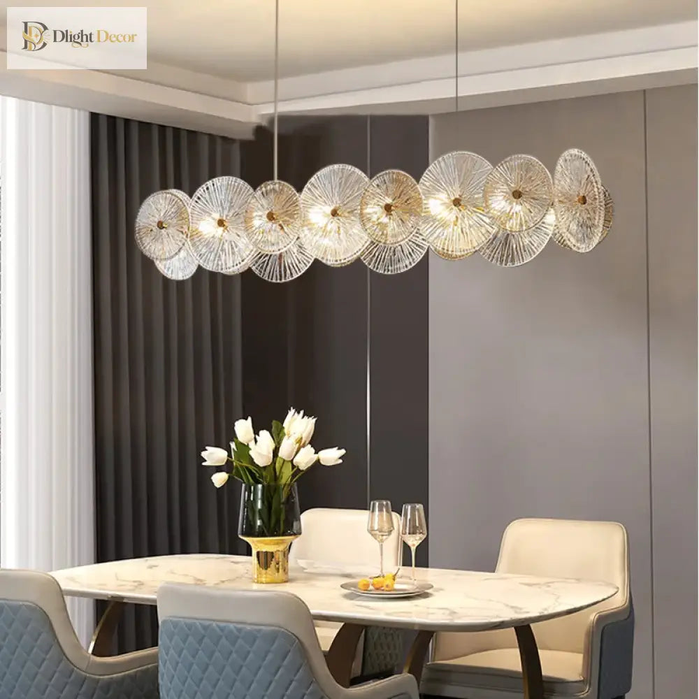 Sleek Postmodern Gold Electroplated Dining Chandelier - G9 Lighting For Bedrooms And Living Rooms