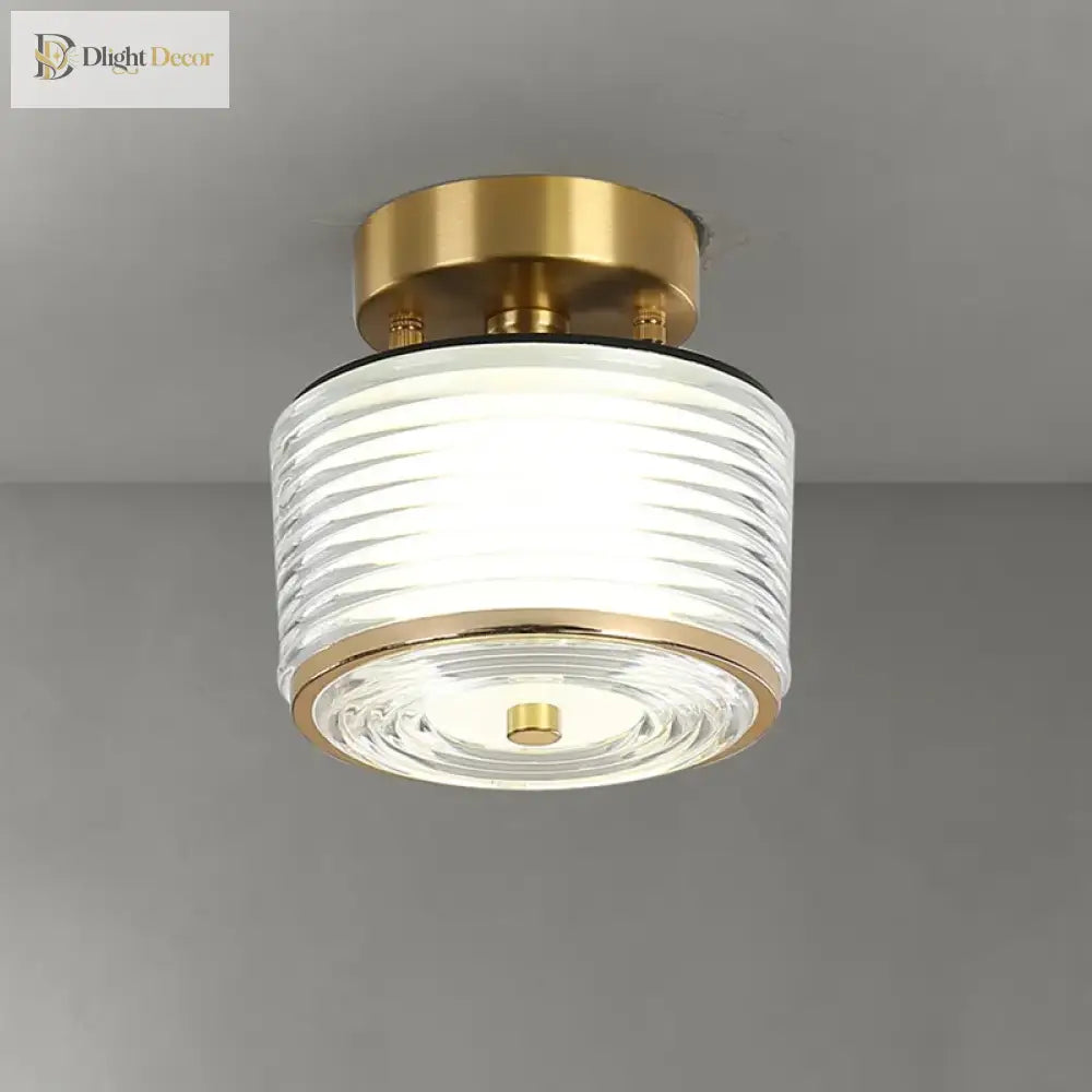 Sleek Modern Led Copper Ceiling Light - Stylish Home Decor Lighting For Living Spaces Corridors