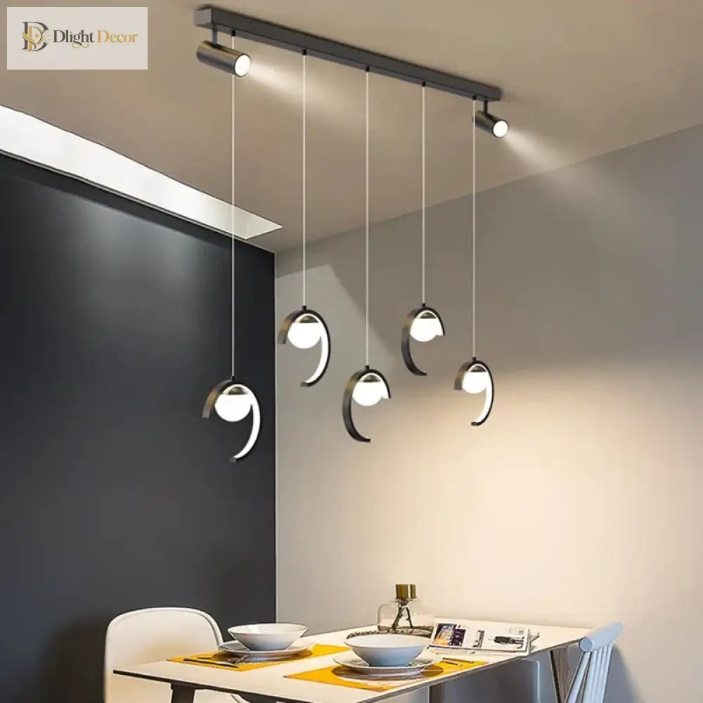Sleek Modern Chandeliers For Dining Rooms - Stylish Pendant Lighting Fixtures Indoor Decor Lights