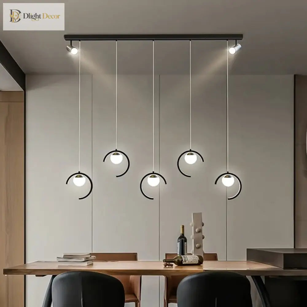 Sleek Modern Chandeliers For Dining Rooms - Stylish Pendant Lighting Fixtures Indoor Decor Lights
