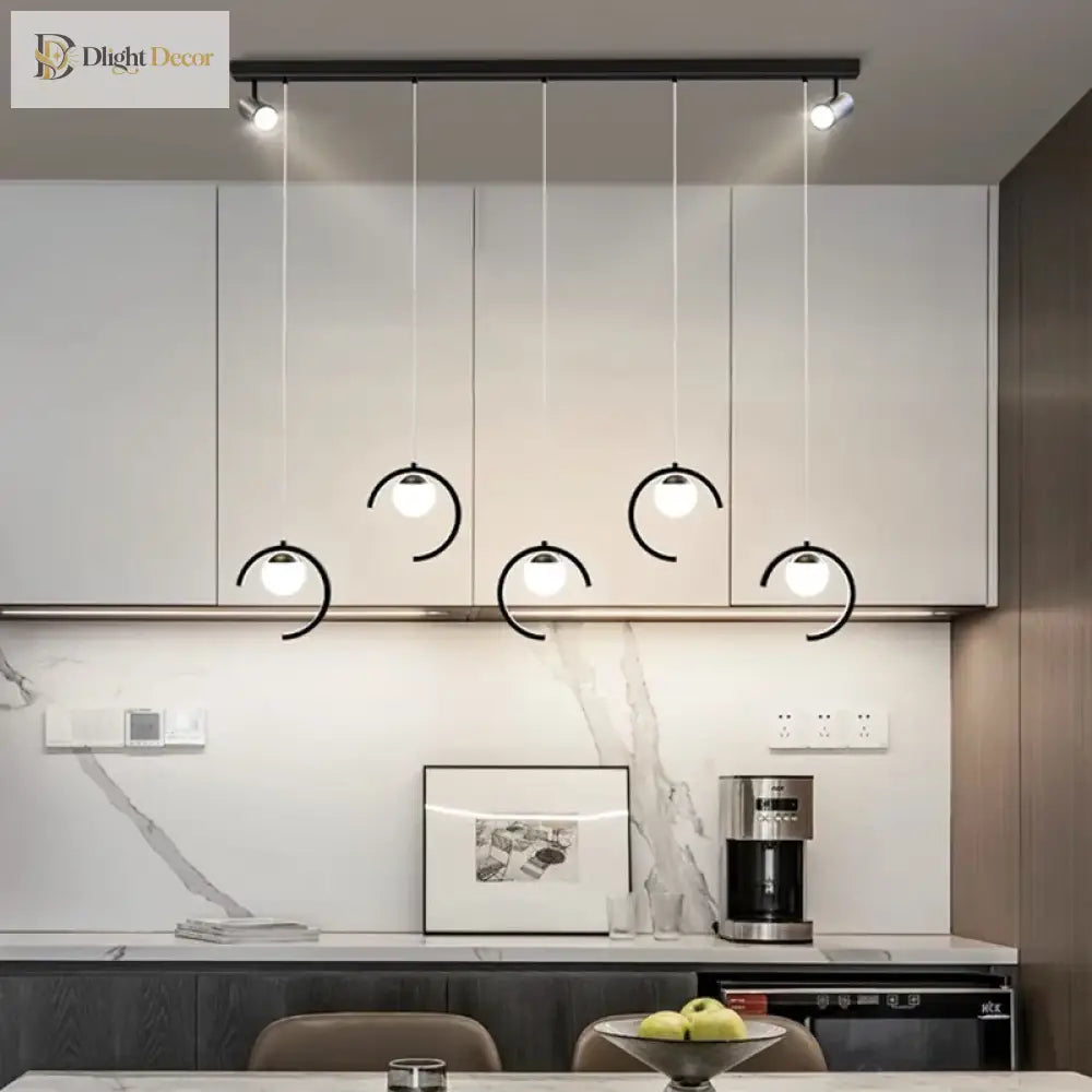 Sleek Modern Chandeliers For Dining Rooms - Stylish Pendant Lighting Fixtures Indoor Decor Lights
