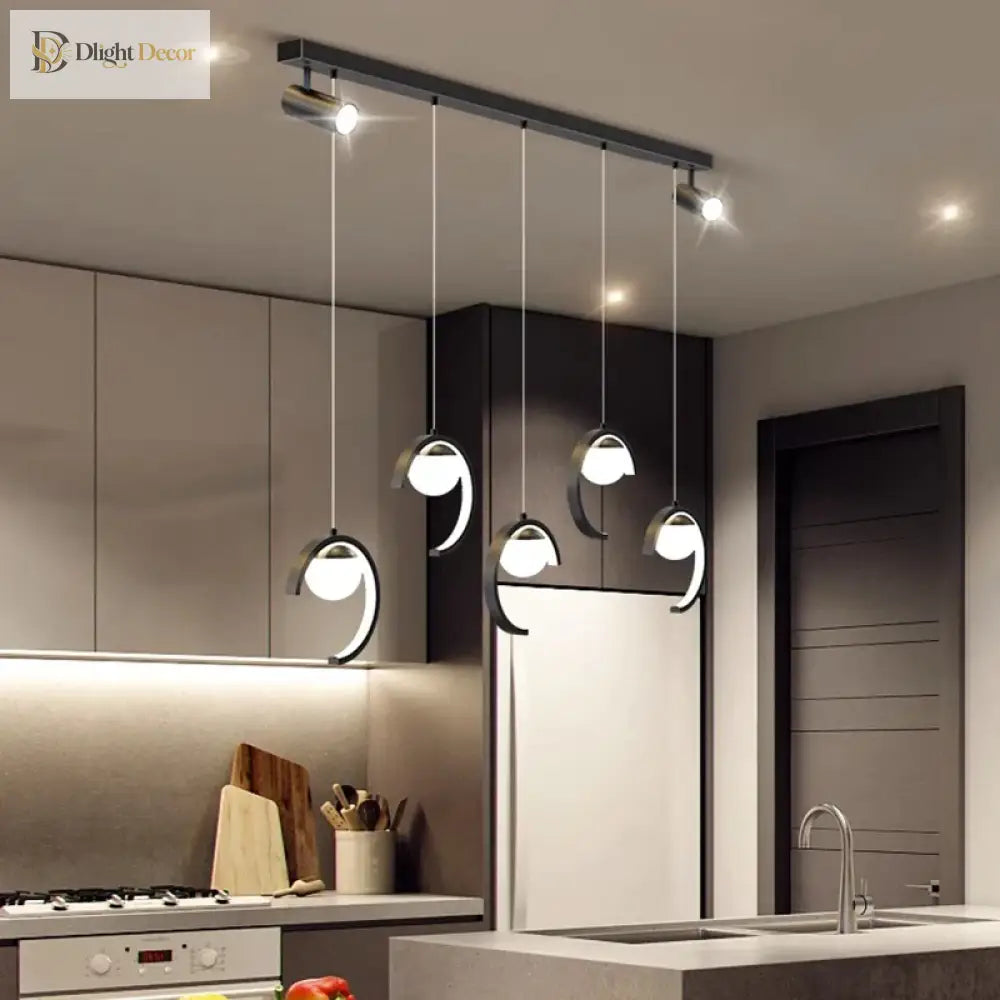 Sleek Modern Chandeliers For Dining Rooms - Stylish Pendant Lighting Fixtures Indoor Decor Lights
