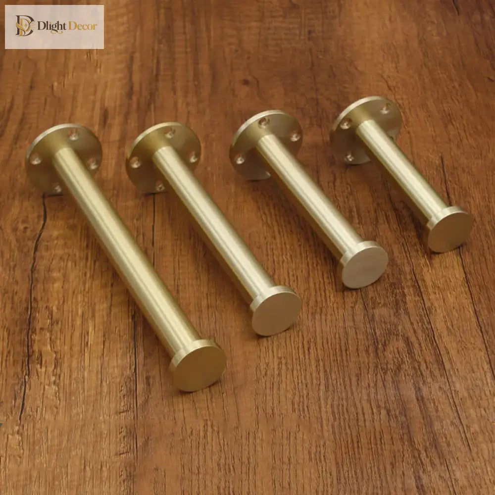 Solid Brass Cabinet Leg – Gold Furniture Feet for Kitchen TV Stands and Cupboards Cabinet Legs